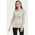 Crew Neck Hand Embrodiery Women Sweater